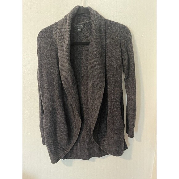 Barefoot Dreams XS/S Cozy Chic Lite Circle Cardigan W/Pockets Black Runs Big - Picture 1 of 8